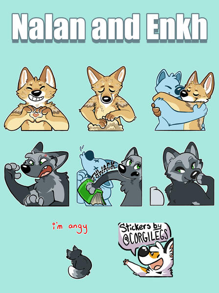 Nalan and Enkh Stickers