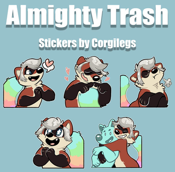 Almighty Trash Stickers Almighty Trash Stickers